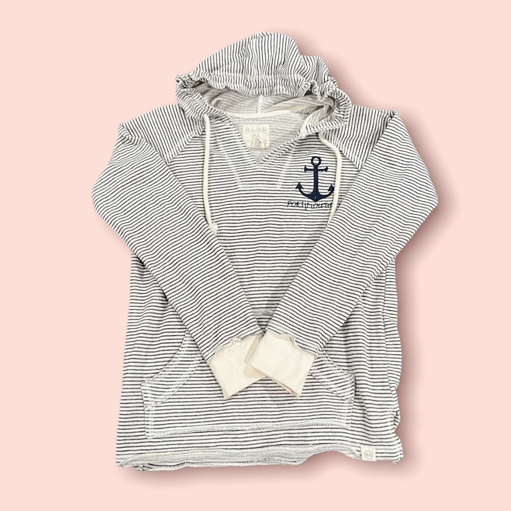 Blue 84 Plymouth NH Size S Distressed Hoodie